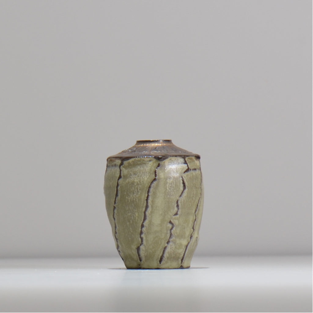 仲田唯希人/ 笠間長石釉花器 / ny_ichi03_xs / 底面 直径約4cm / 花瓶 