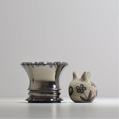 荻 / GILA 08 - 01cut / Mサイズ /  約 φ12.5cm / 植木鉢