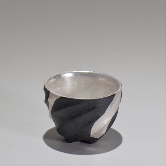 沖 誠  / 銀彩spiralぐい呑 /  om_01