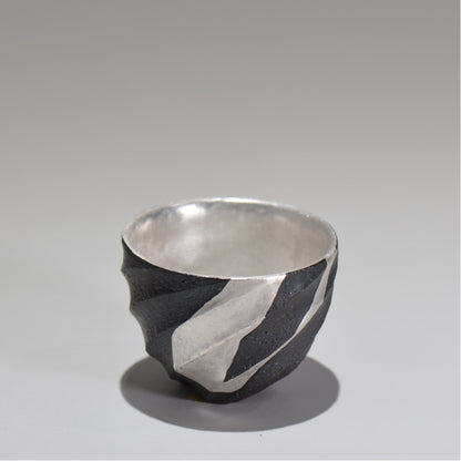 沖 誠  / 銀彩spiralぐい呑 /  om_01