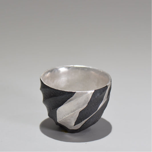 沖 誠  / 銀彩spiralぐい呑 /  om_01