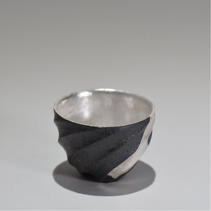 沖 誠  / 銀彩spiralぐい呑 /  om_02