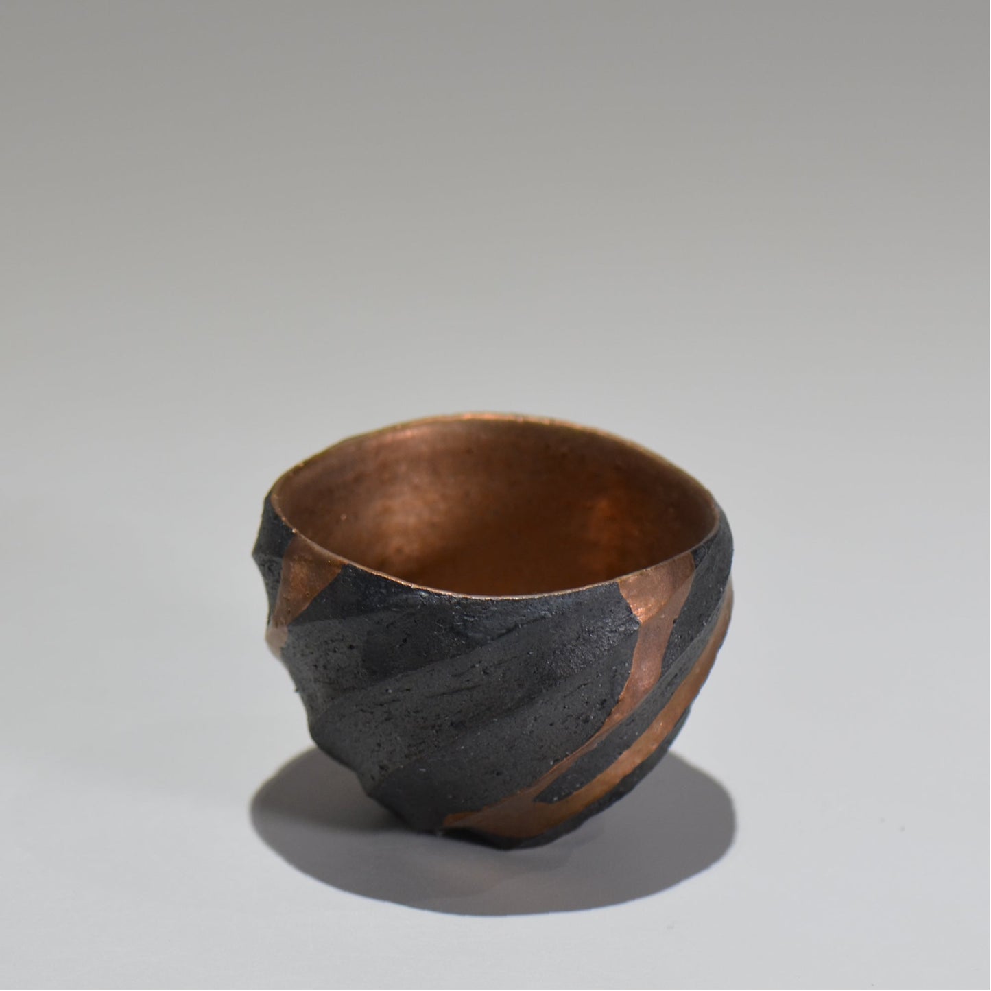 沖 誠  / bronzaラスター彩ぐい呑 /  om_06