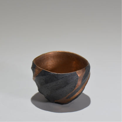 沖 誠  / bronzaラスター彩ぐい呑 /  om_06