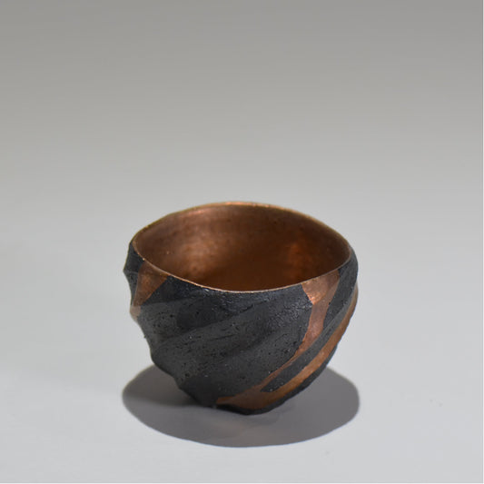 沖 誠  / bronzaラスター彩ぐい呑 /  om_06