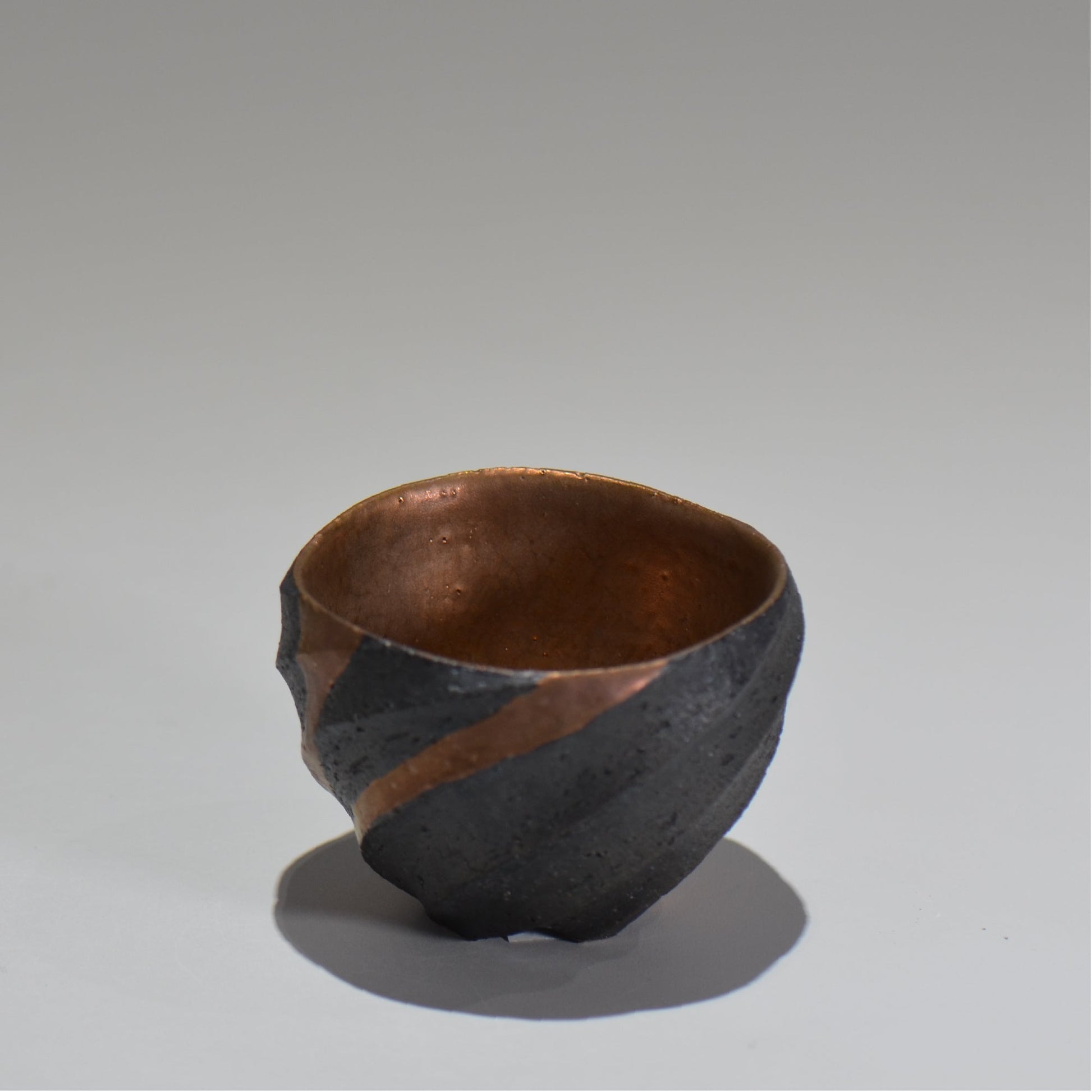 沖 誠  / bronzaラスター彩ぐい呑 /  om_06