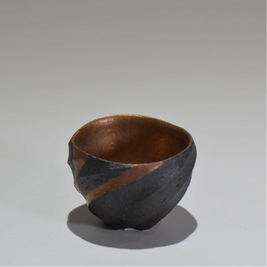 沖 誠  / bronzaラスター彩ぐい呑 /  om_06