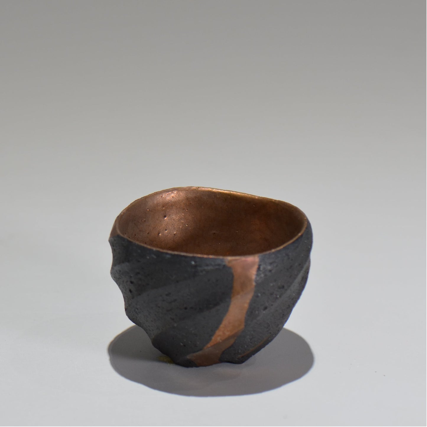 沖 誠  / bronzaラスター彩ぐい呑 /  om_06