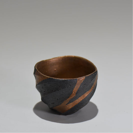 沖 誠  / bronzaラスター彩ぐい呑 /  om_07
