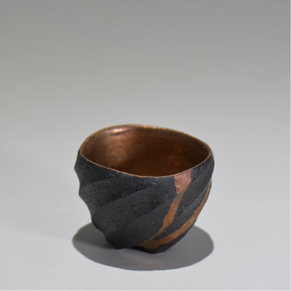 沖 誠  / bronzaラスター彩ぐい呑 /  om_07