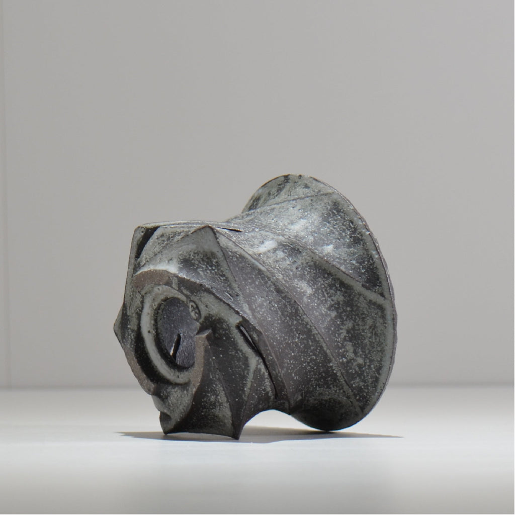 沖誠 / Spiral cylinder 炭化 / om_ssc04_s / 約φ12cm  / 植木鉢