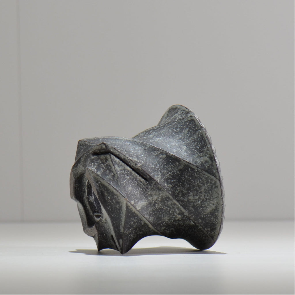 沖誠 / Spiral cylinder 炭化 / om_ssc06_s / 約φ12cm  / 植木鉢