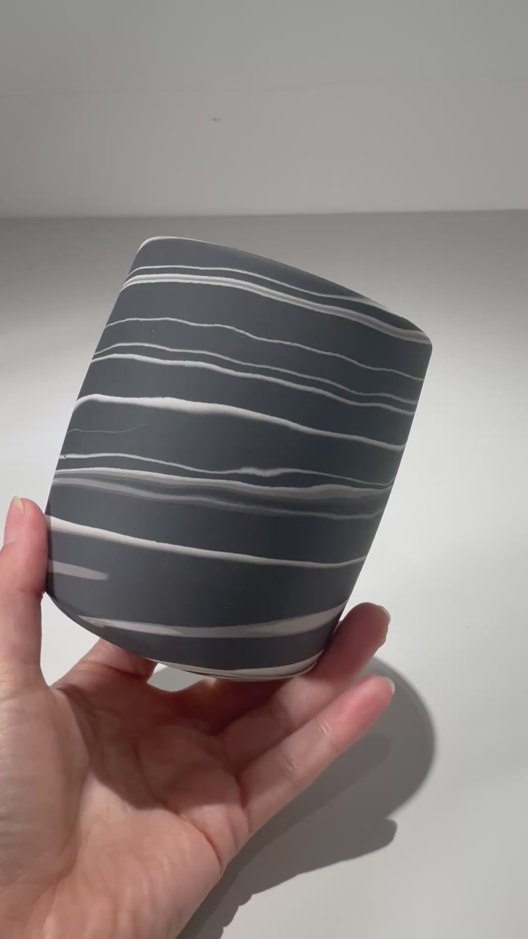 山本真郎 / 黒仙-kokusen / ys_ks08_xs/ 約φ8.8cm / 植木鉢