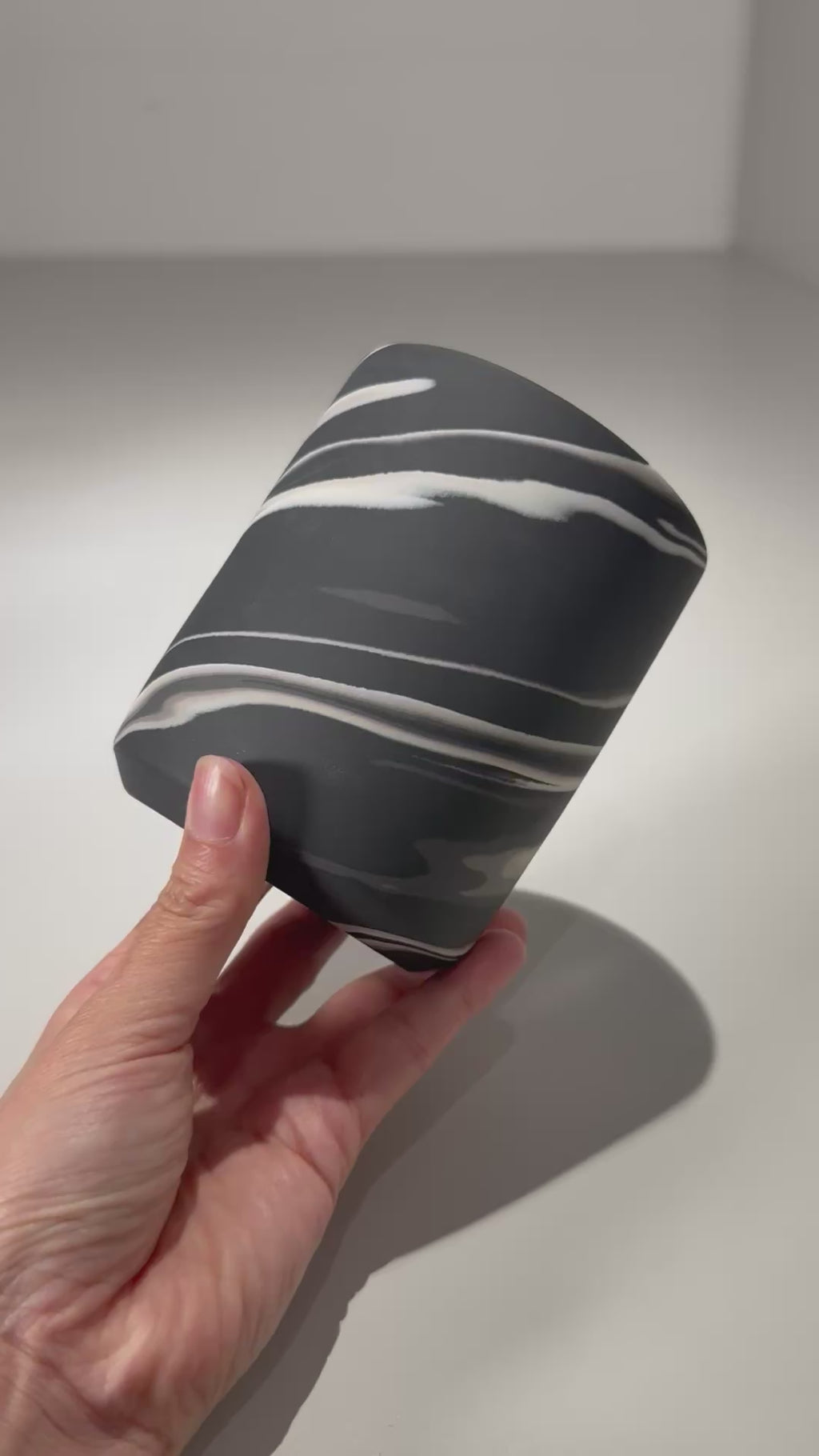 山本真郎 / 黒仙-kokusen / ys_ks07_xs/ 約φ8.8cm / 植木鉢