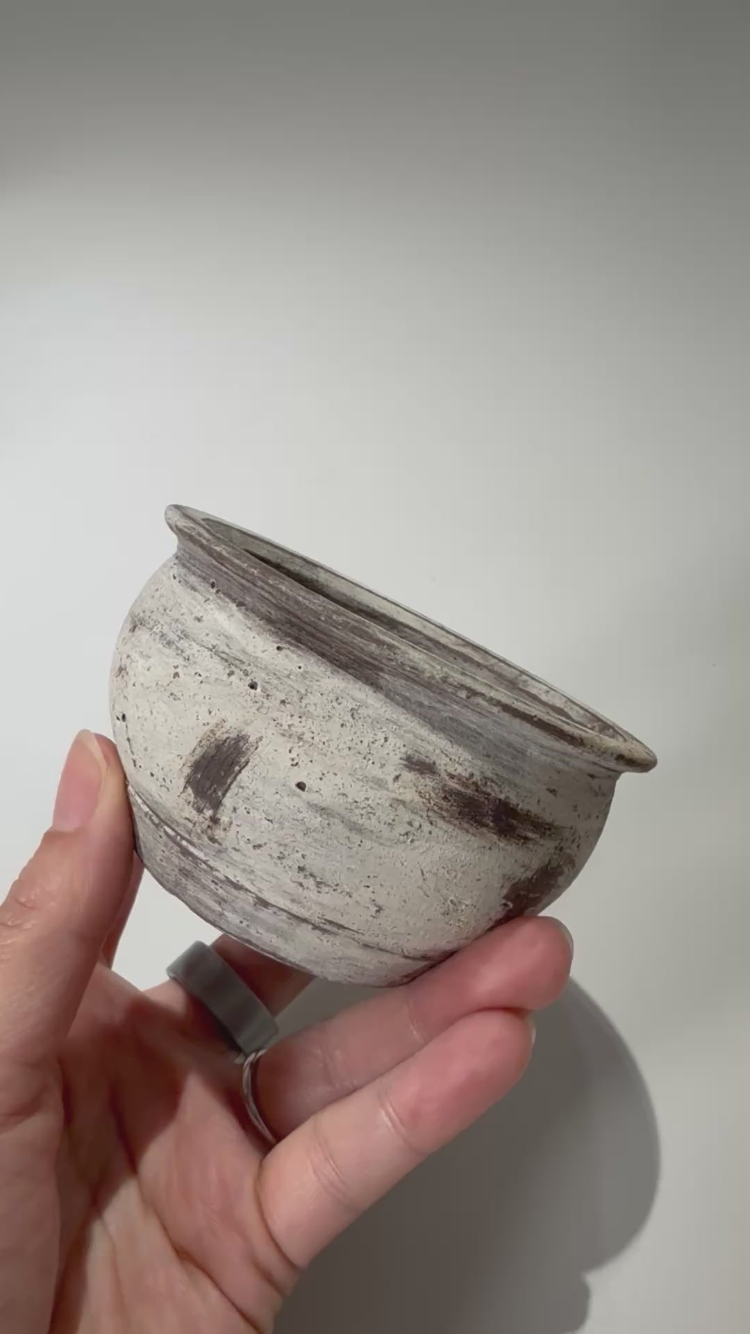 照鉢-terrace cotta- / ALBION / tc3_al02_xs / 約8cm × 植木鉢