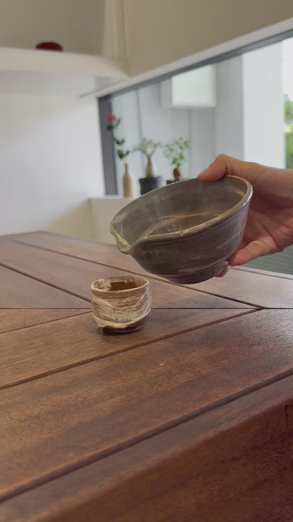 川合 牧人 / 刷毛目お猪口/ km_03