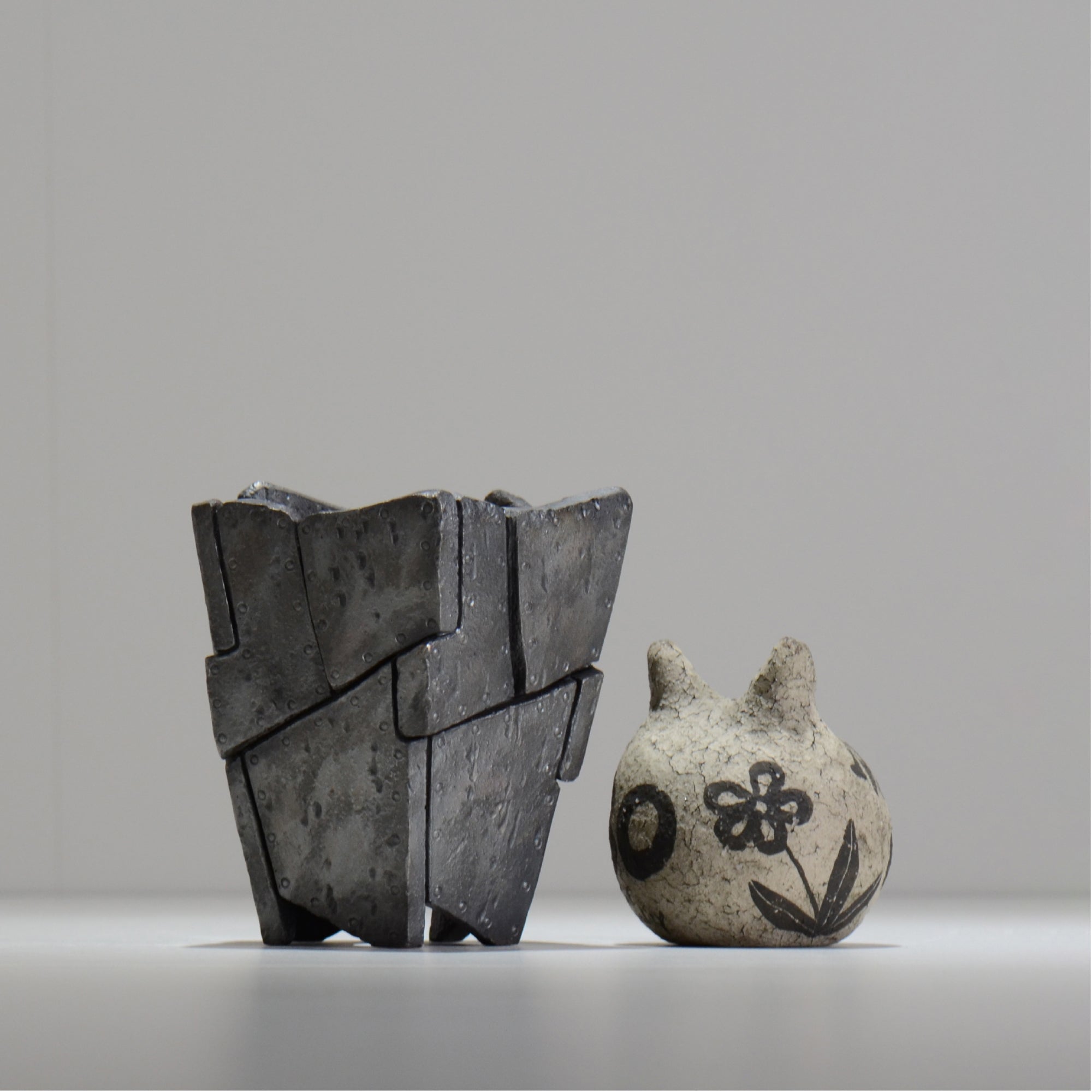 沖誠 / RIVET_SILVER_01/ 約φ11cm  / S / 植木鉢