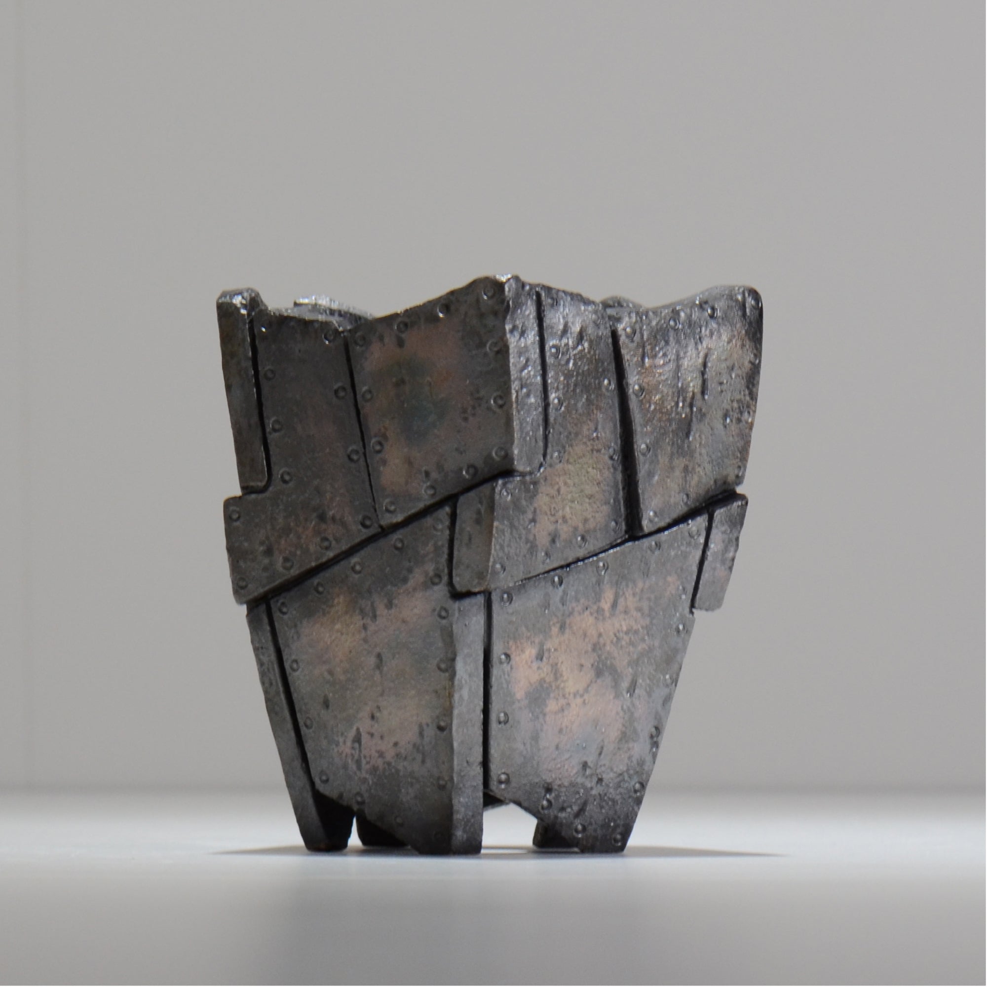 沖誠 / RIVET_SILVER_02/ 約φ11cm   / S /  植木鉢