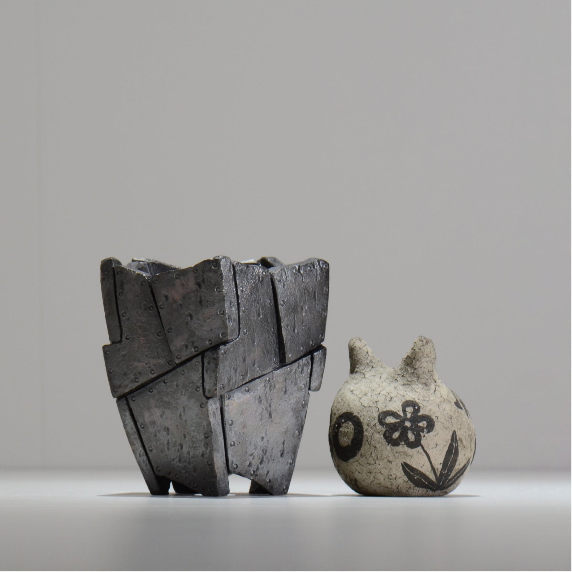 沖誠 / RIVET_SILVER_02/ 約φ11cm   / S /  植木鉢