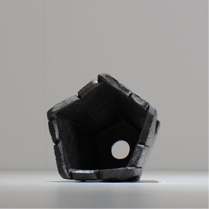 沖誠 / RIVET_SILVER_04/ 約φ11cm  /  S / 植木鉢