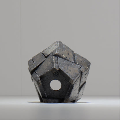 沖誠 / RIVET_SILVER_04/ 約φ11cm  /  S / 植木鉢