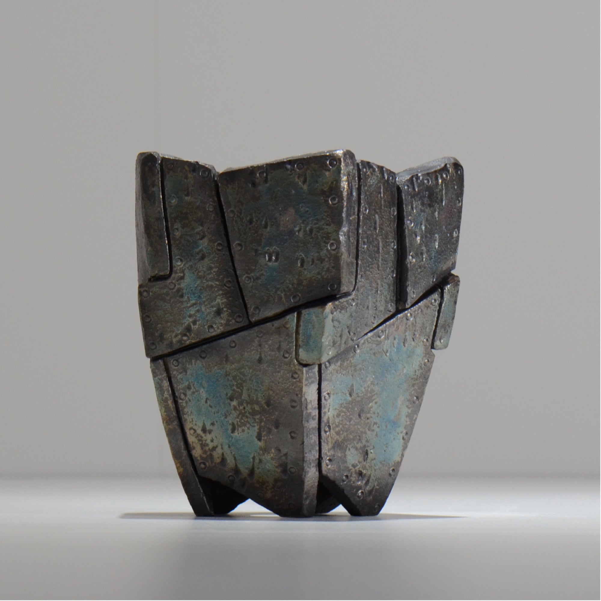 沖誠 / RIVET_SILVER_06/ 約φ11cm   / S /  植木鉢