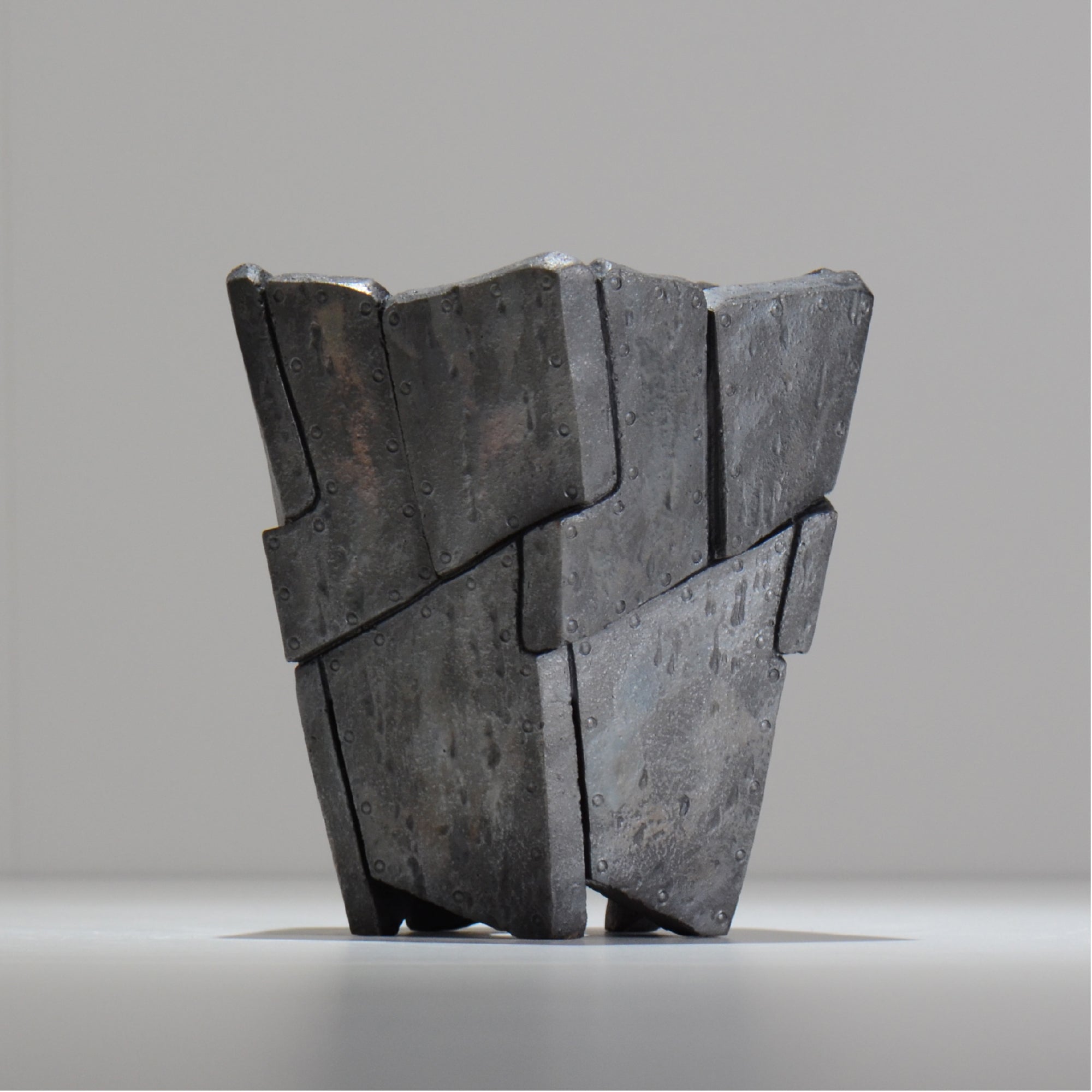 沖誠 / RIVET_SILVER_07/ 約φ13.5cm  / M /植木鉢