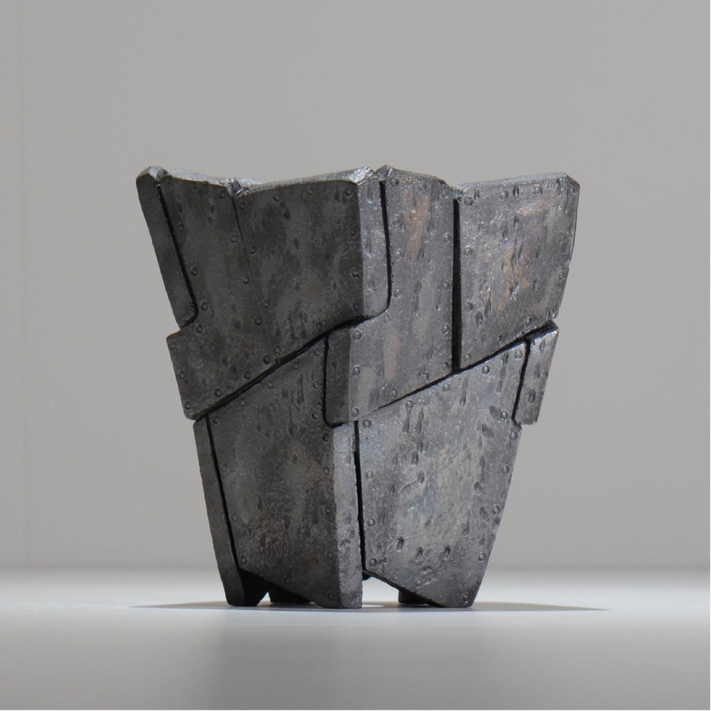 沖誠 / RIVET_SILVER_07/ 約φ13.5cm  / M /植木鉢