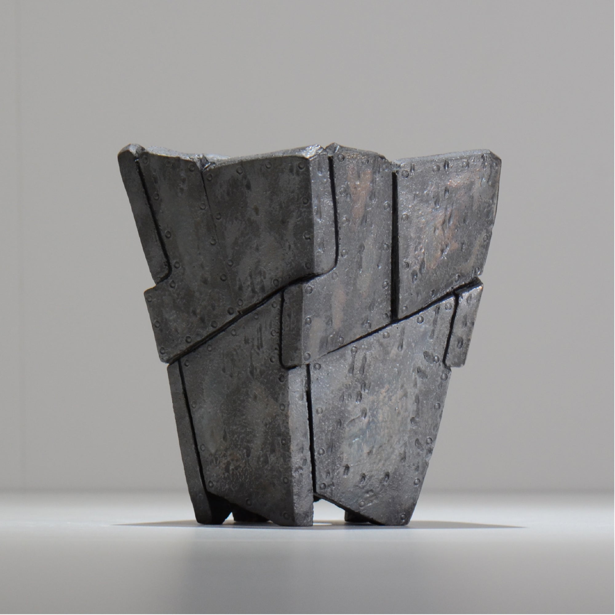 沖誠 / RIVET_SILVER_07/ 約φ13.5cm  / M /植木鉢