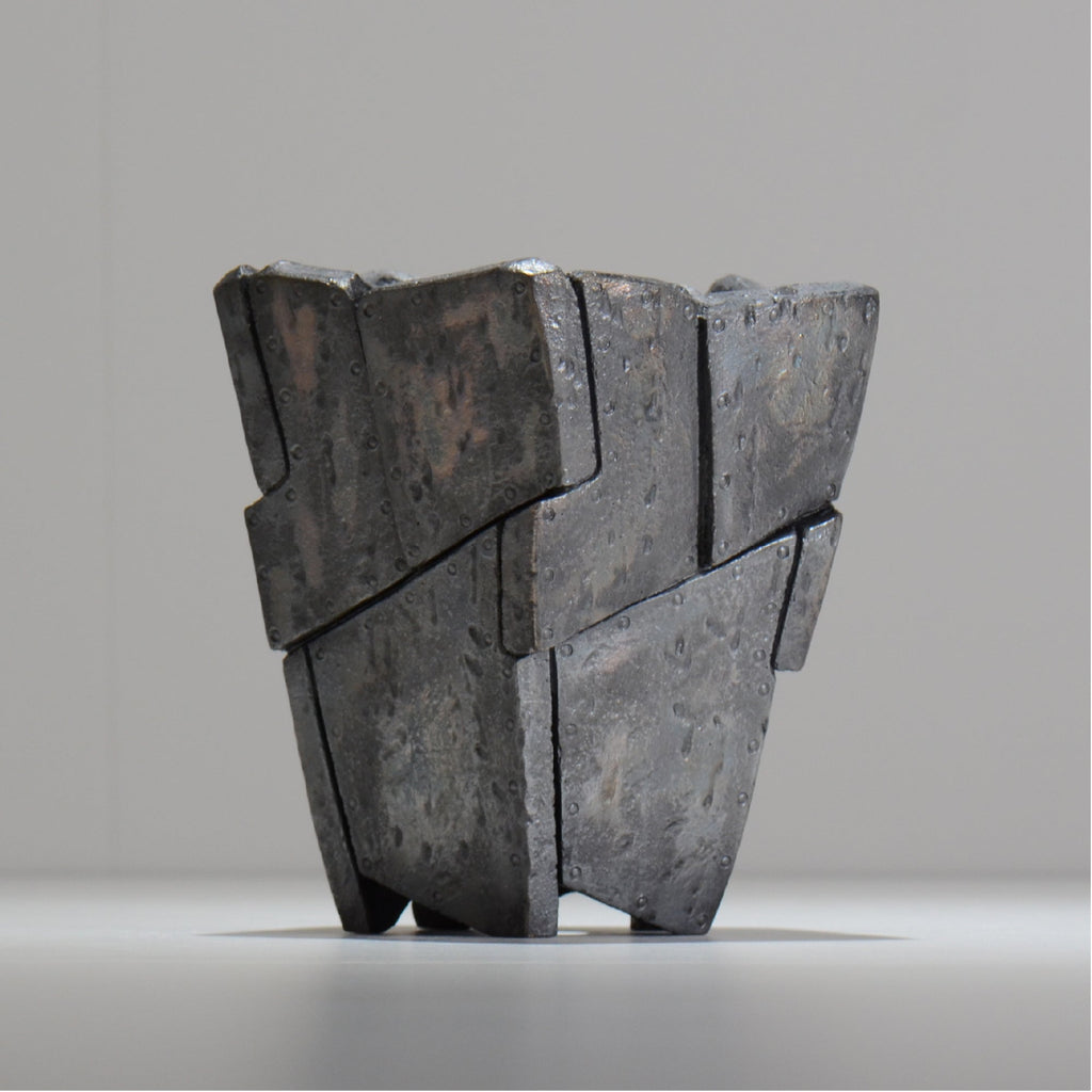 沖誠 / RIVET_SILVER_07/ 約φ13.5cm  / M /植木鉢