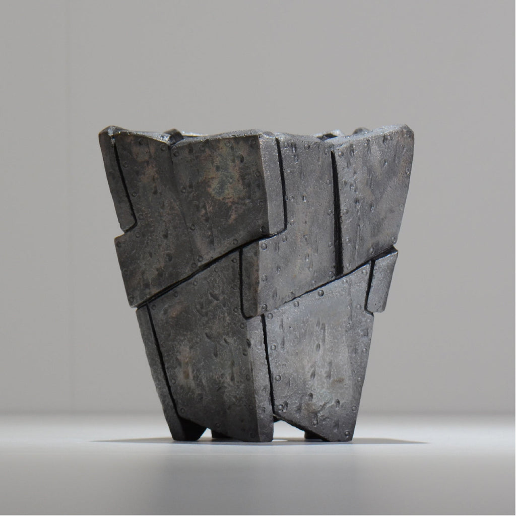 沖誠 / RIVET_SILVER_07/ 約φ13.5cm  / M /植木鉢