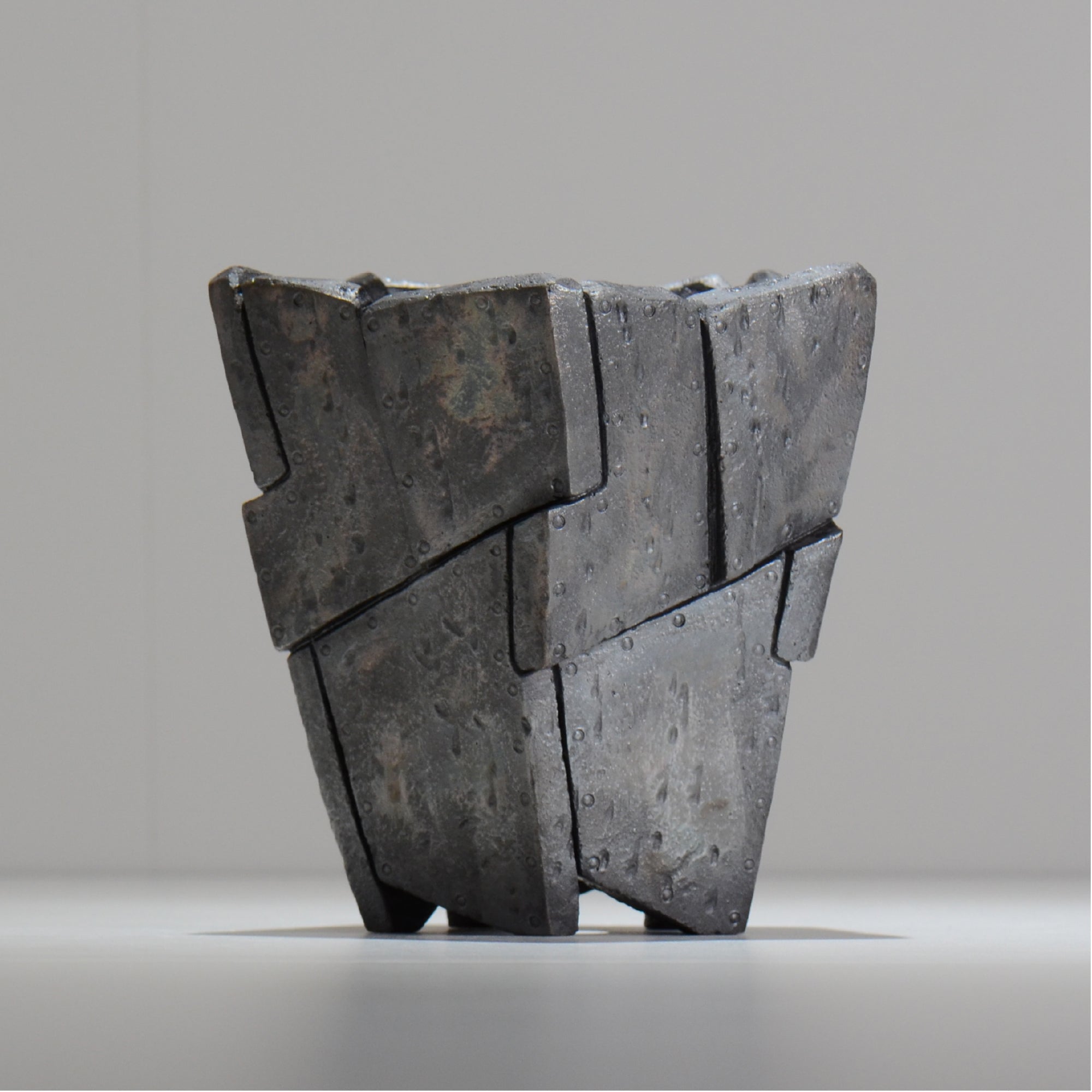 沖誠 / RIVET_SILVER_07/ 約φ13.5cm  / M /植木鉢