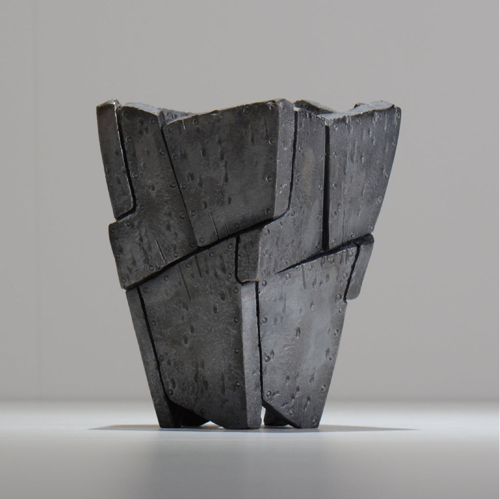 沖誠 / RIVET_SILVER_08/ 約φ13.5cm  /  M /植木鉢