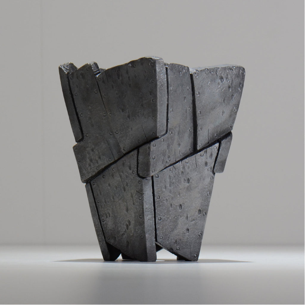 沖誠 / RIVET_SILVER_08/ 約φ13.5cm  /  M /植木鉢