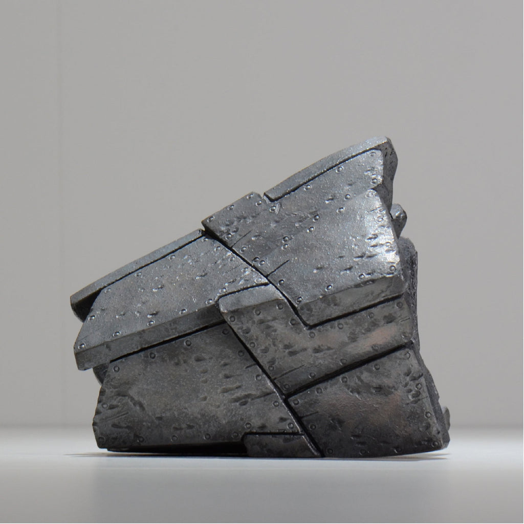 沖誠 / RIVET_SILVER_08/ 約φ13.5cm  /  M /植木鉢