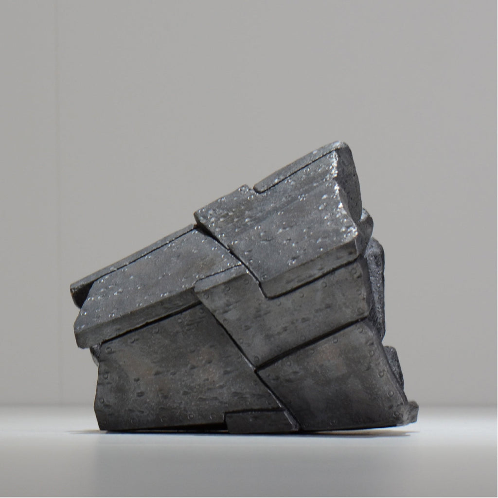 沖誠 / RIVET_SILVER_09/ 約φ14cm  /  M /植木鉢