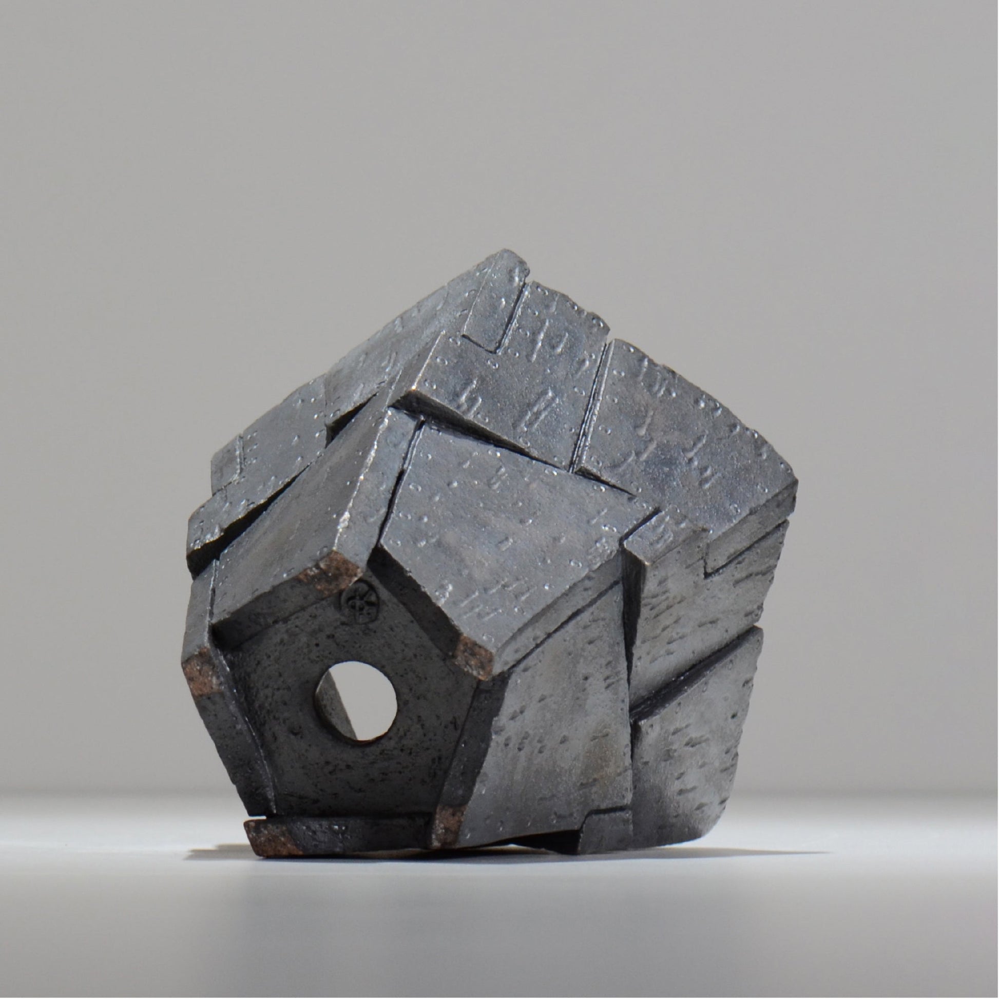沖誠 / RIVET_SILVER_09/ 約φ14cm  /  M /植木鉢