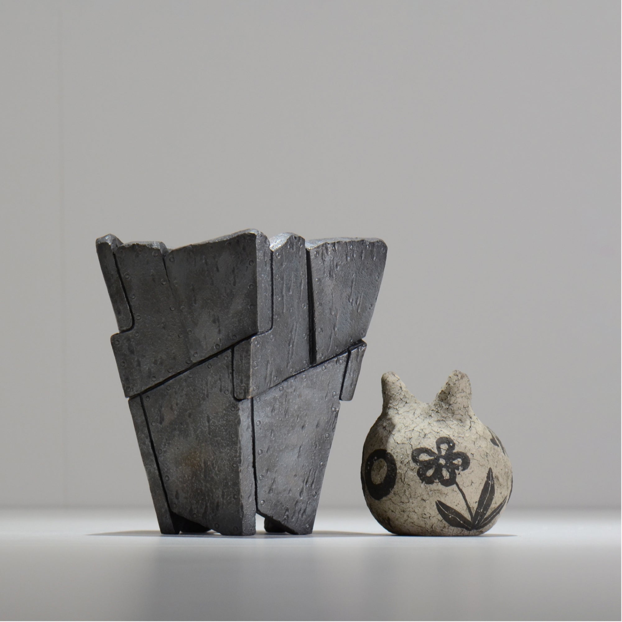 沖誠 / RIVET_SILVER_09/ 約φ14cm  /  M /植木鉢