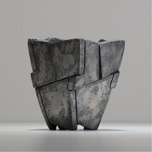 沖誠 / RIVET_SILVER_10/ 約φ14.5cm  /  M /植木鉢