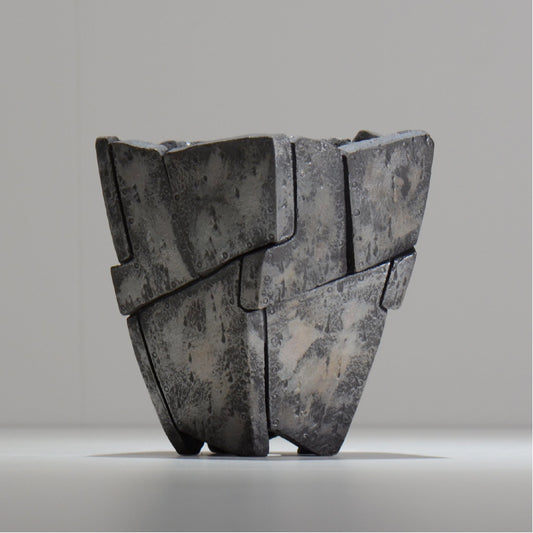 沖誠 / RIVET_SILVER_10/ 約φ14.5cm  /  M /植木鉢