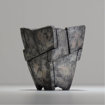 沖誠 / RIVET_SILVER_10/ 約φ14.5cm  /  M /植木鉢