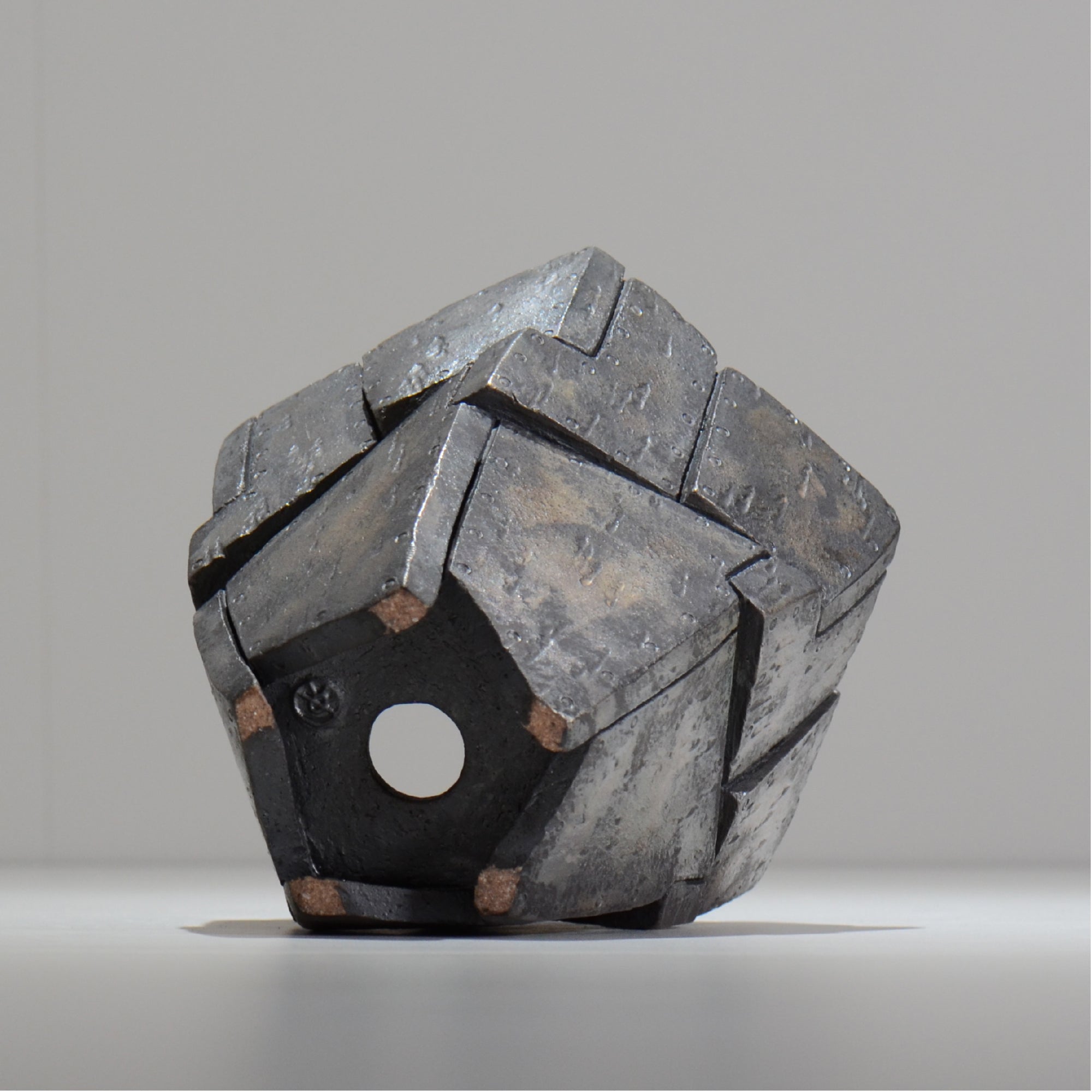沖誠 / RIVET_SILVER_10/ 約φ14.5cm  /  M /植木鉢