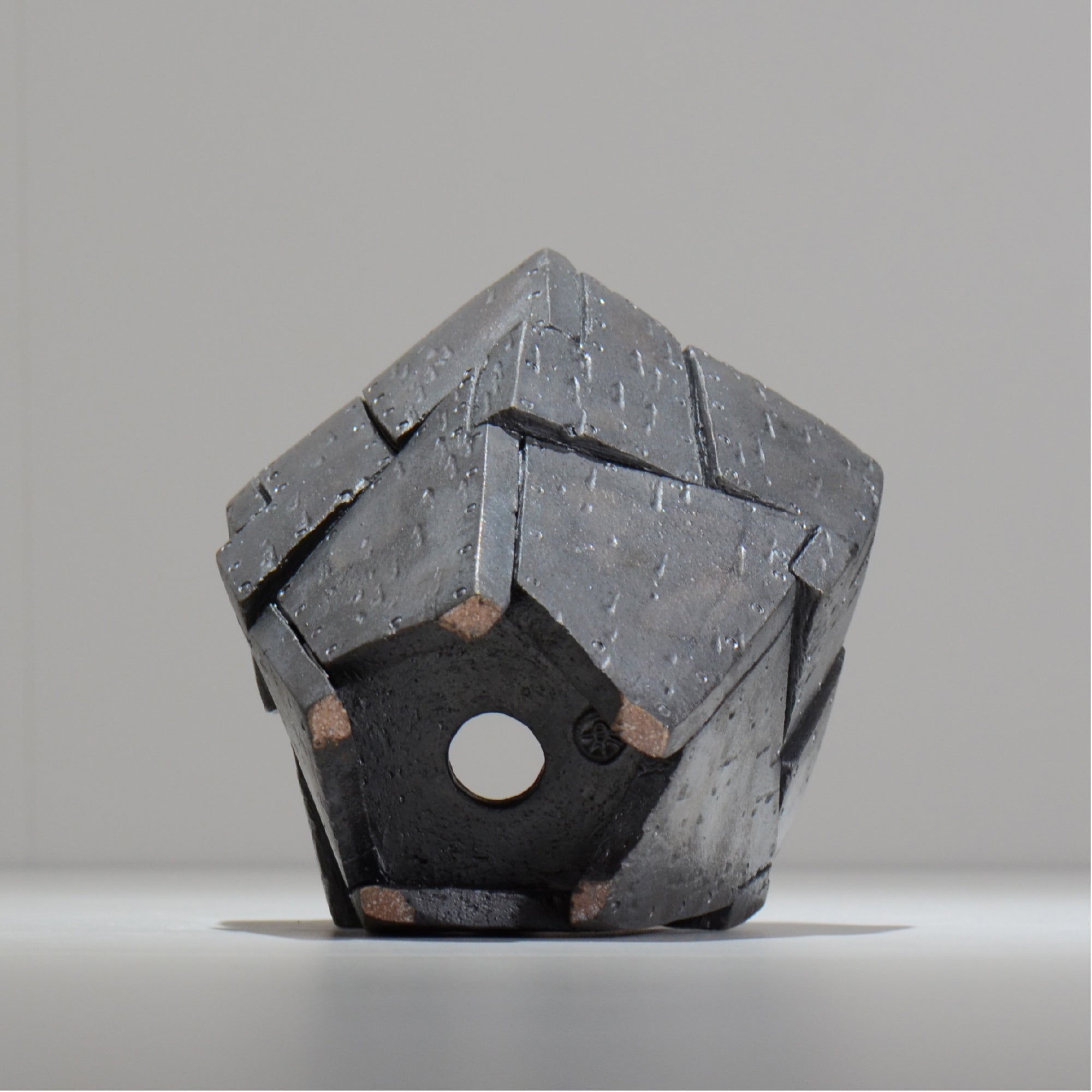 沖誠 / RIVET_SILVER_12/ 約φ13.5cm  /  M /植木鉢