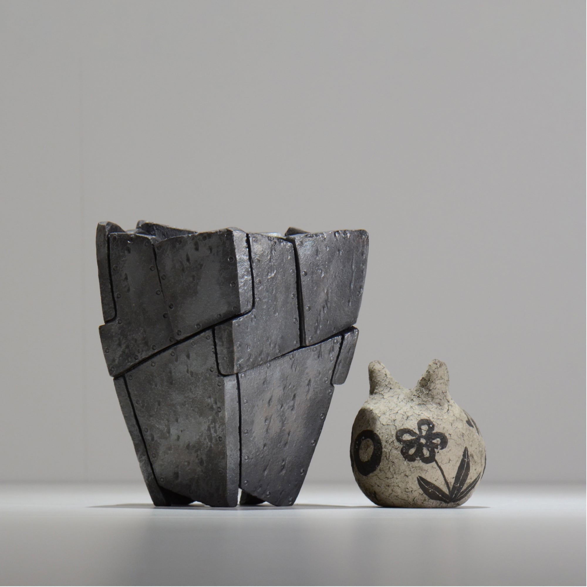 沖誠 / RIVET_SILVER_12/ 約φ13.5cm  /  M /植木鉢
