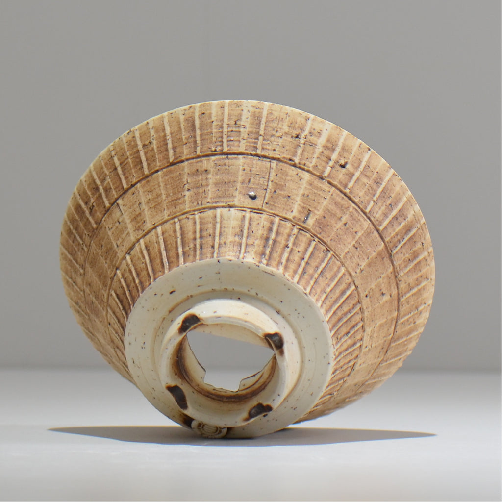 陶房Kibi / シエル ラウンドスプレット /  0056 / 約 φ15cm / 植木鉢