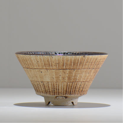 陶房Kibi / シエル ラウンドスプレット /  0056 / 約 φ15cm / 植木鉢