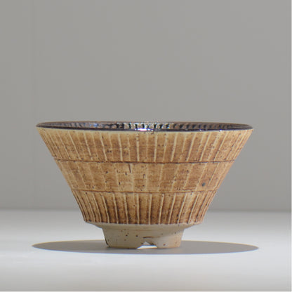 陶房Kibi / シエル ラウンドスプレット /  0056 / 約 φ15cm / 植木鉢