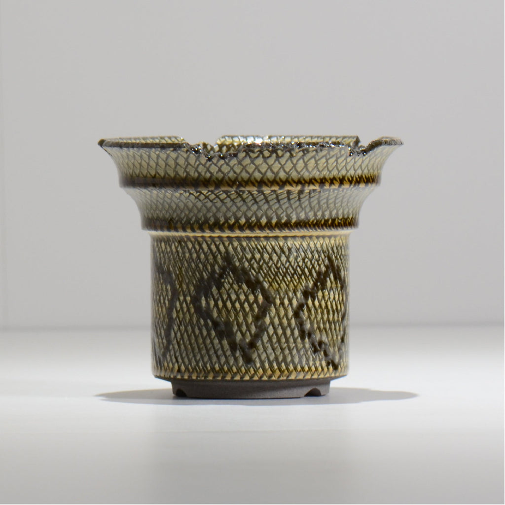 仲田唯希人 / SNAKE02 15/ 約φ13.4cm / 植木鉢