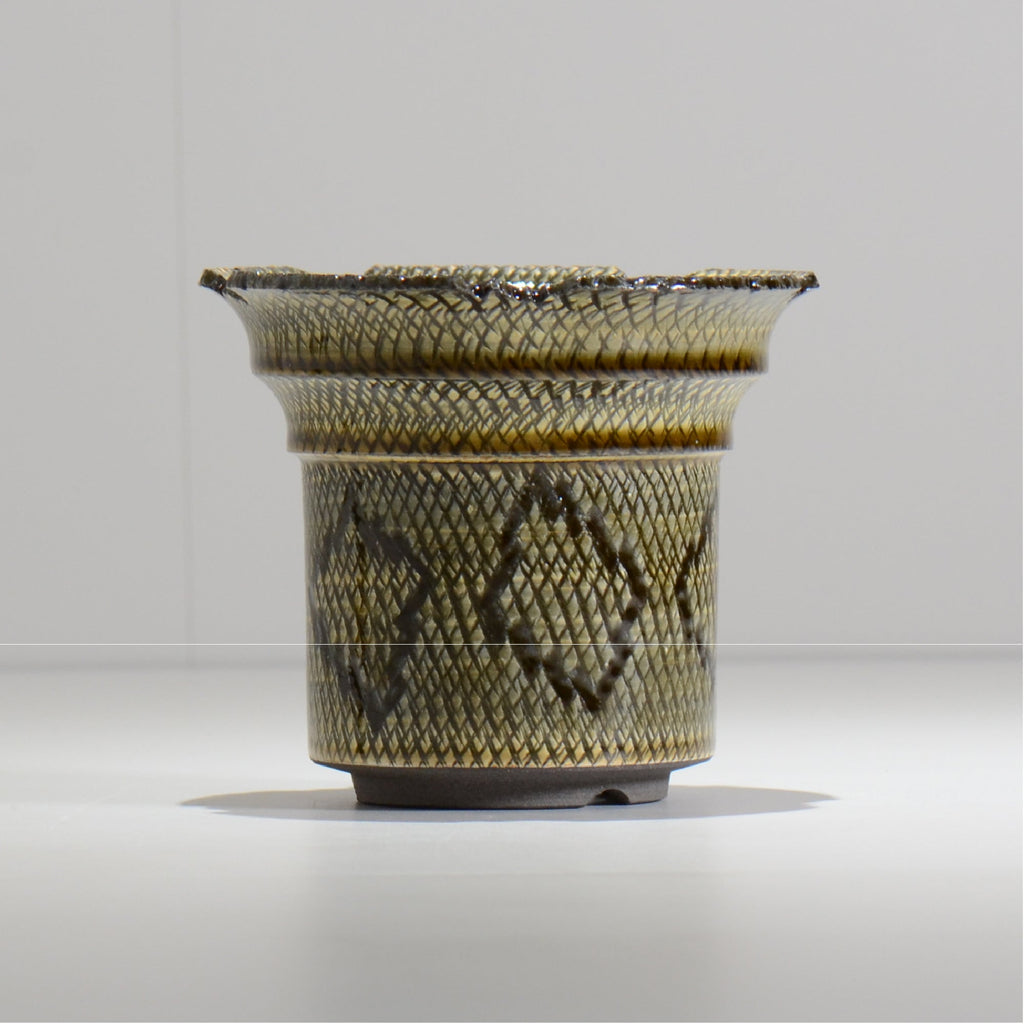 仲田唯希人 / SNAKE02 17/ 約φ13.3cm / 植木鉢