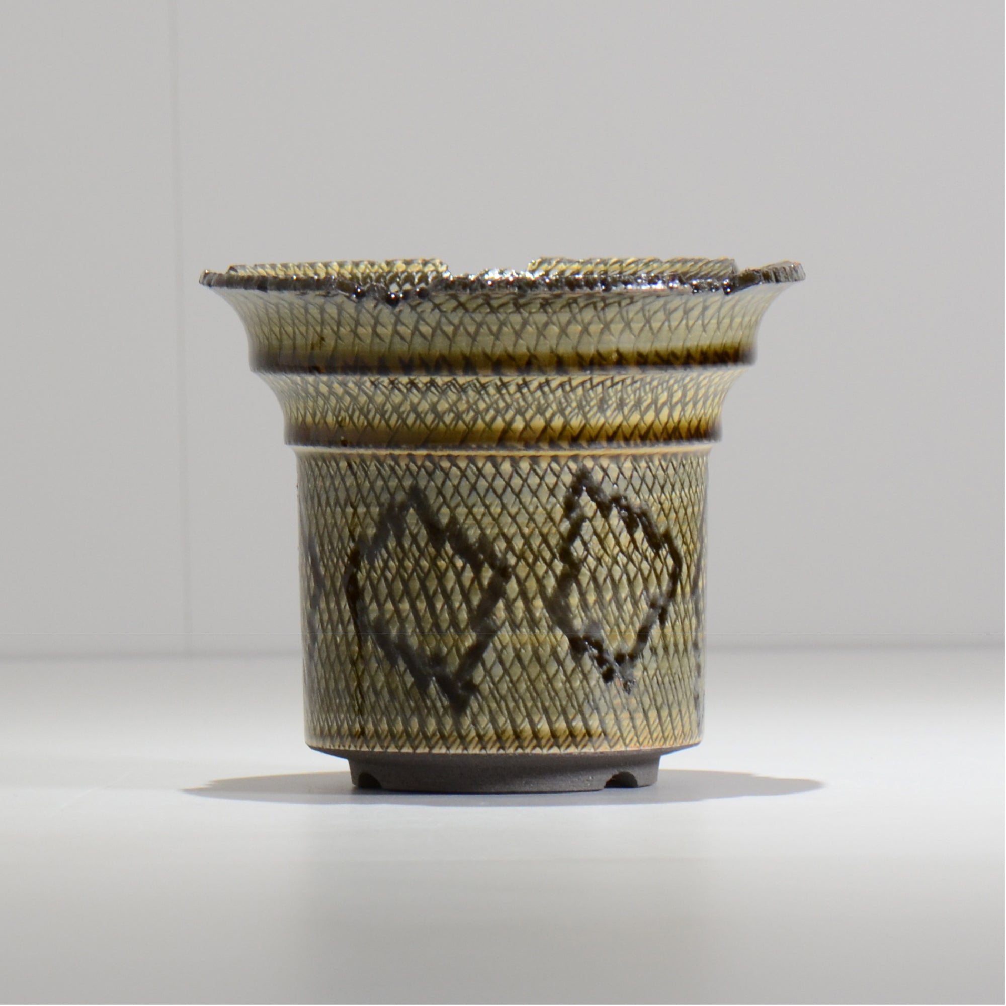 仲田唯希人 / SNAKE02 17/ 約φ13.3cm / 植木鉢